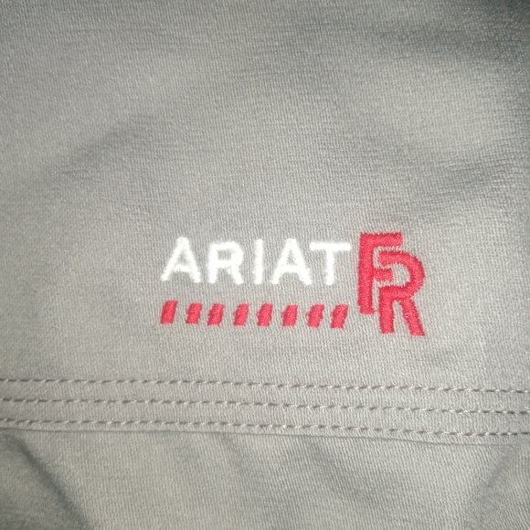 Ariat FR Solid Gray L/S Work Shirt Silver Fox CAT2 ARC Men's Size Small … - Picture 9 of 10
